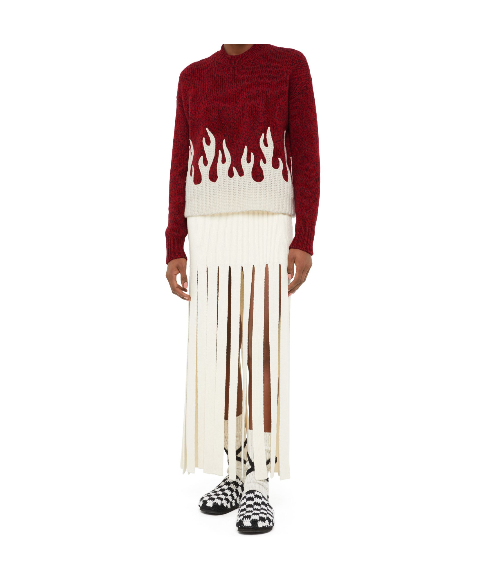 Alanui Flame Sweater In Red