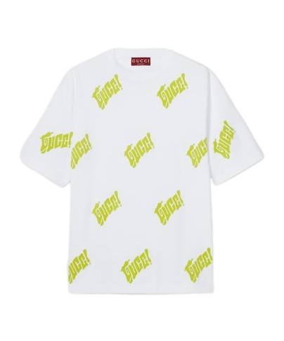 Gucci Embroidered Cotton Jersey T-shirt In Multi