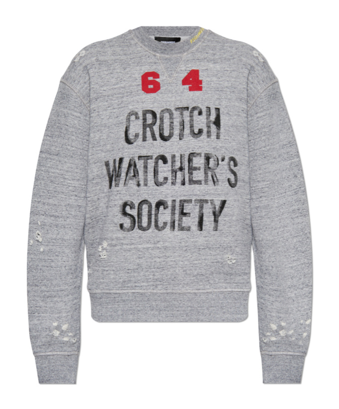 Dsquared2 Printed Sweatshirt In Gray
