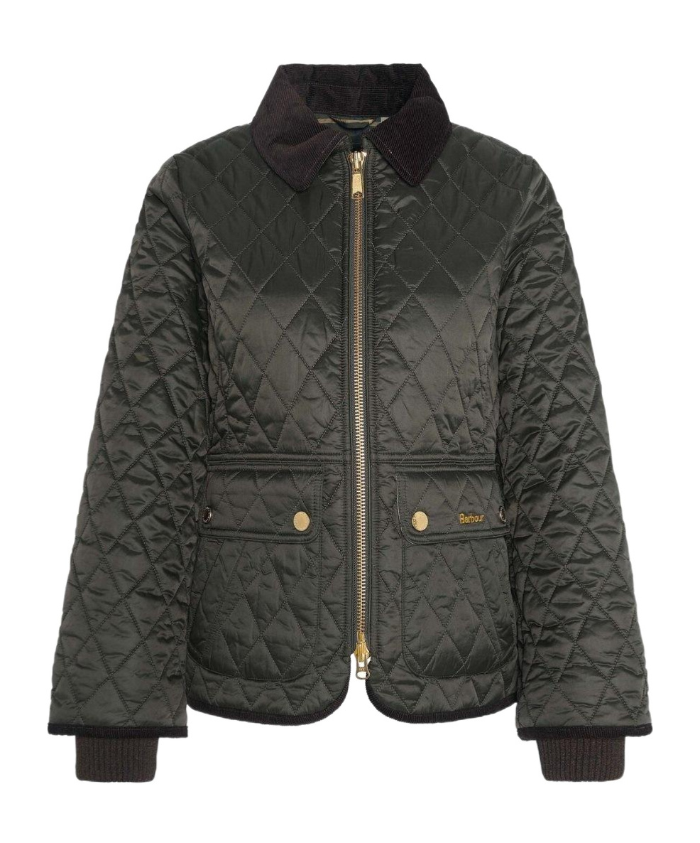Barbour Beadnell Quilted Jacket In Black