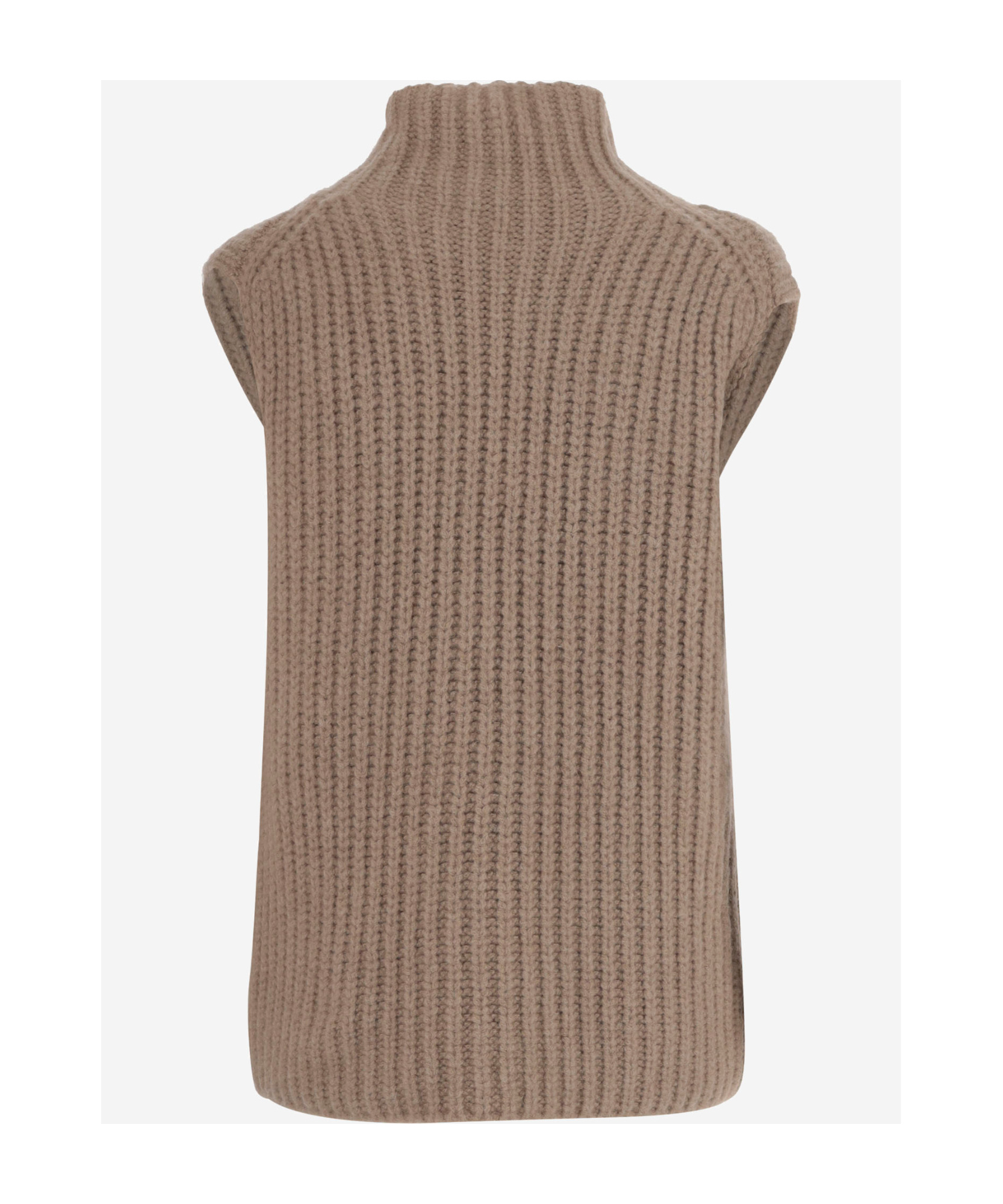 The Row High-neck Sweater In Brown