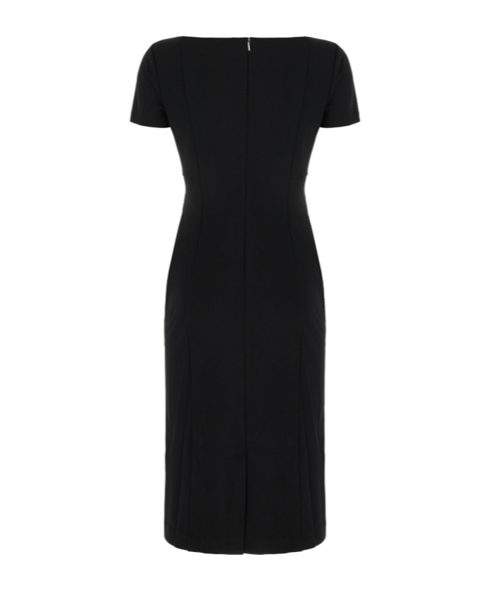 Calvin Klein Short Sleeve Dress In Black
