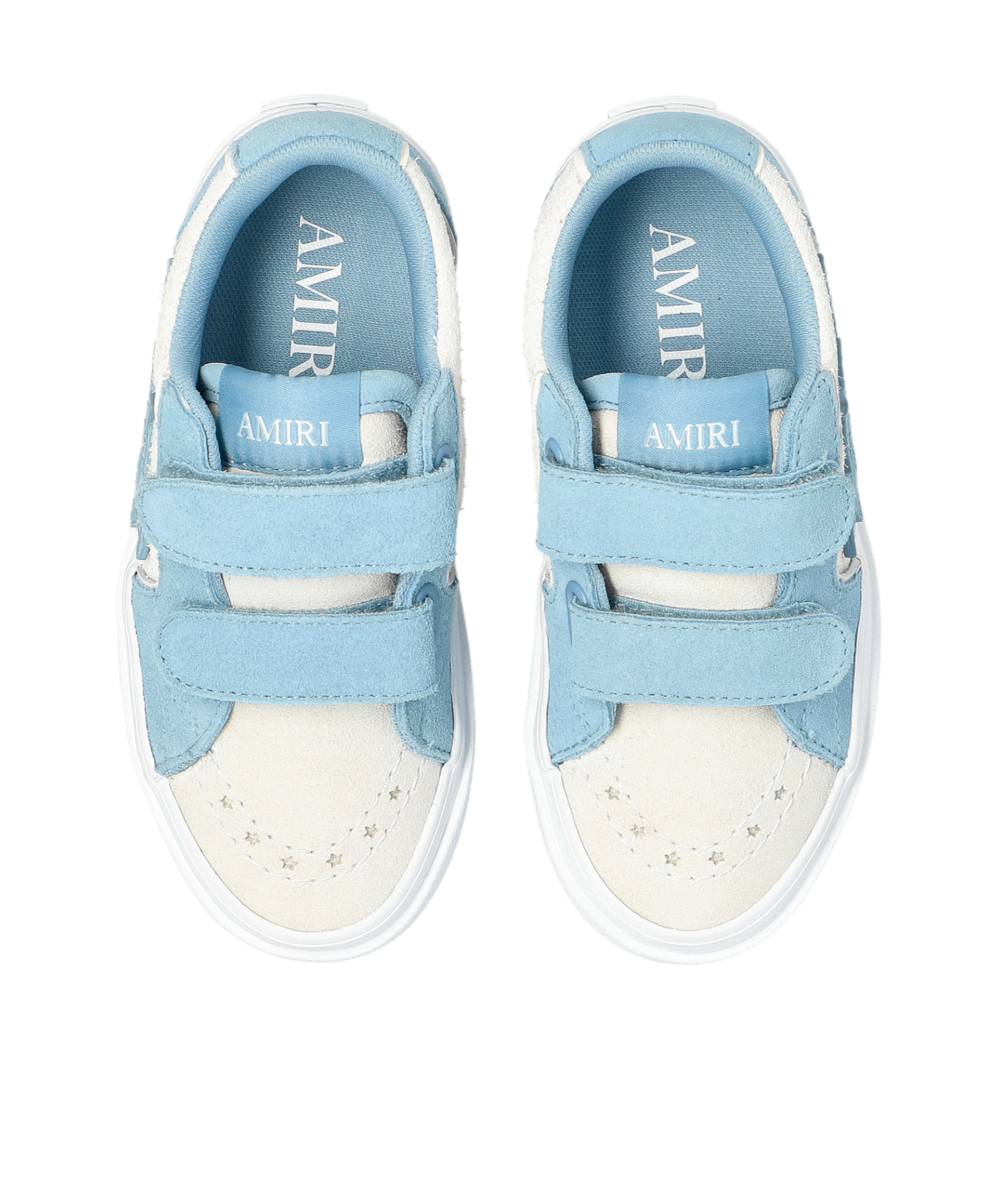 Amiri Kid's Sunset Skate Low-top Leather Sneakers, Toddler In Blue