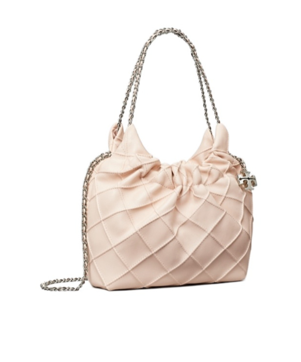 Tory Burch Fleming Mini Leather Hobo Bag