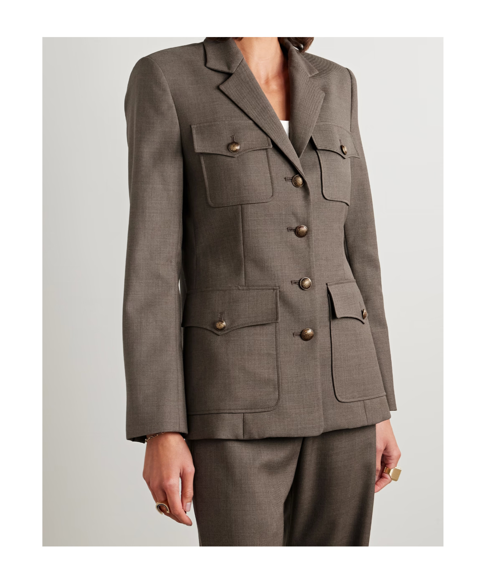 Nili Lotan Nelson Jacket In Gray