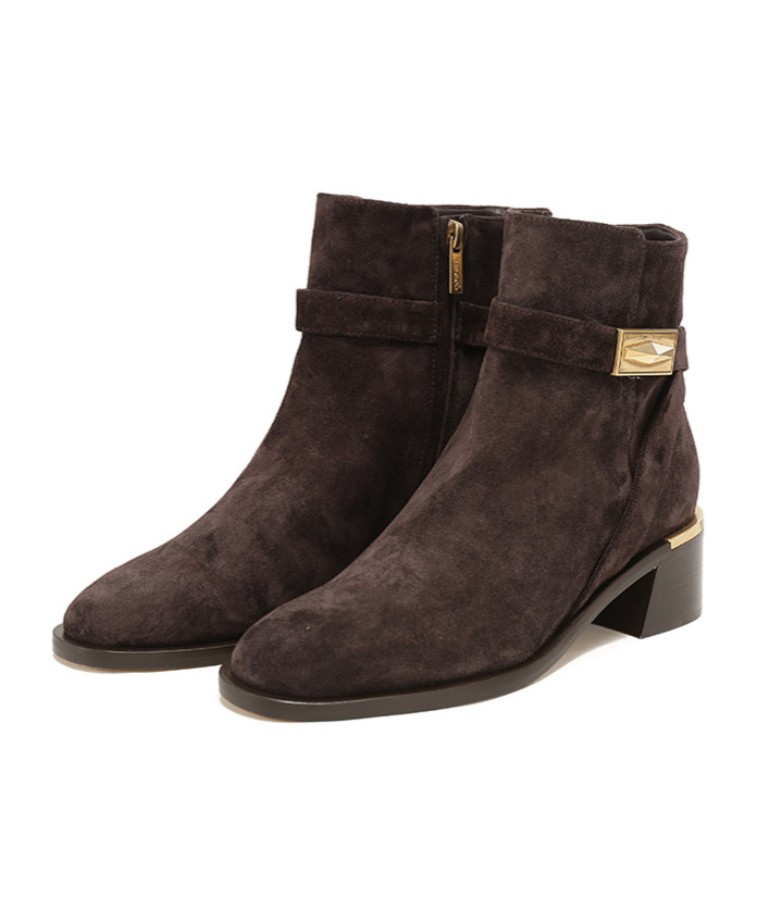 Jimmy Choo Diantha 45 Suede Ankle Boots In Black