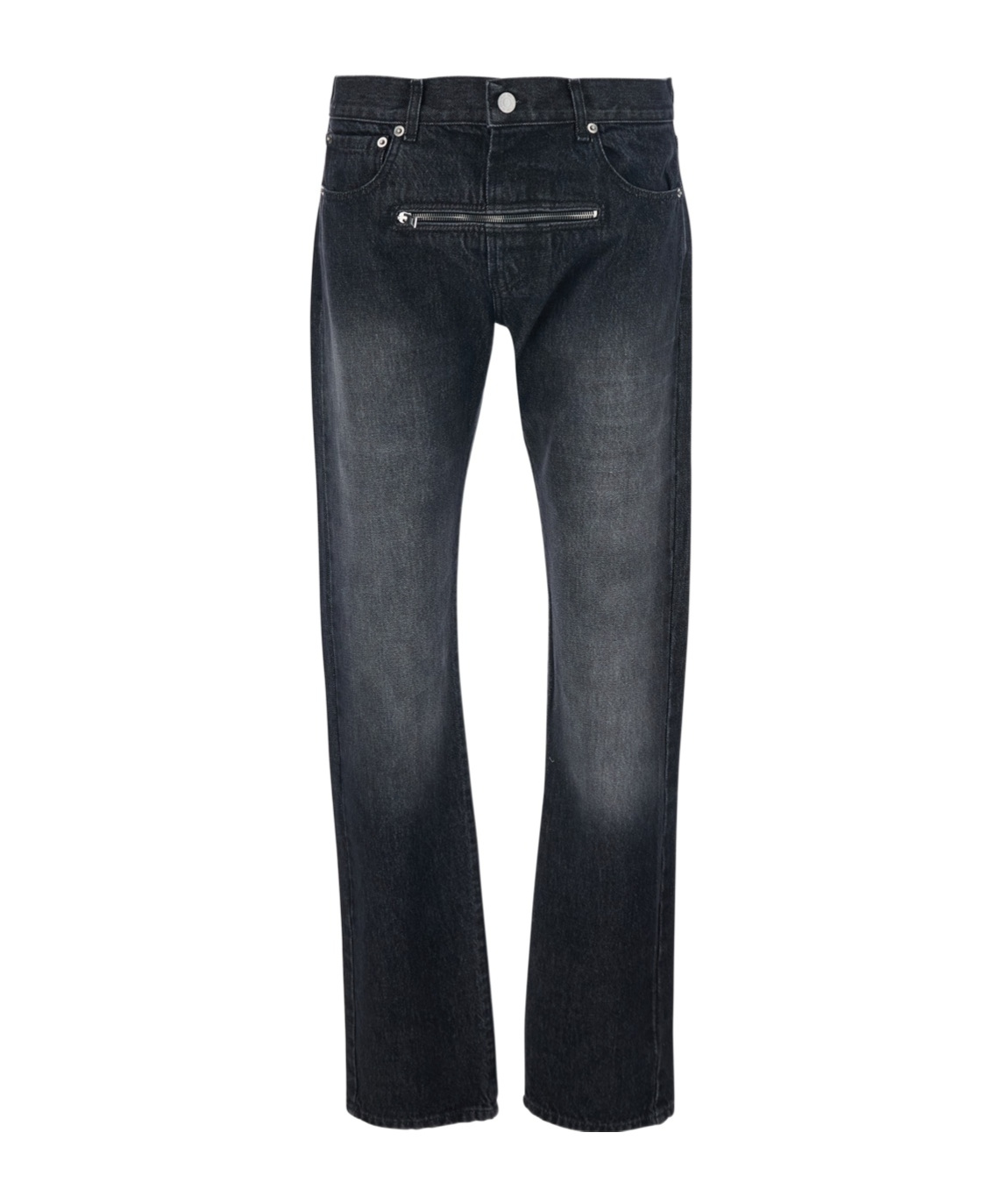 Jordanluca Zipper Jeans In Black