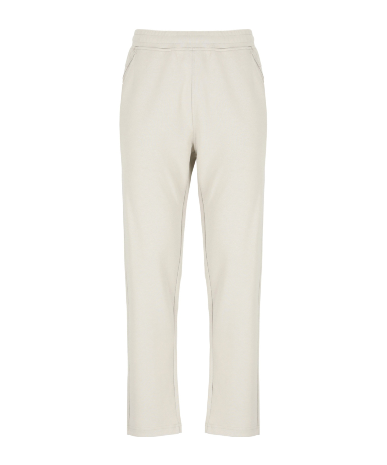 K-way Straight Leg Cotton Trousers With Elastic Waistband
