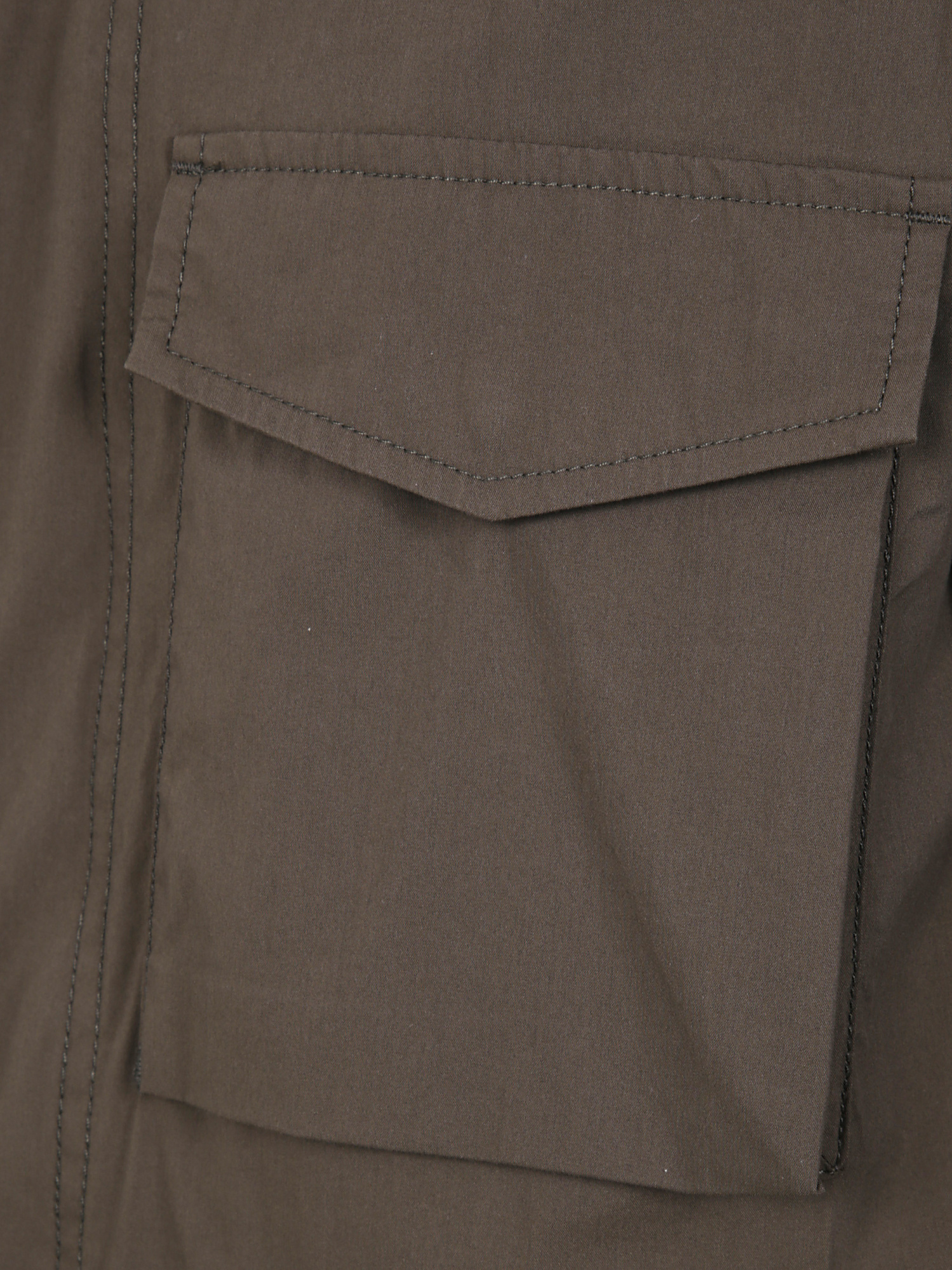 Shop Aspesi Mock Neck Jacket In Military