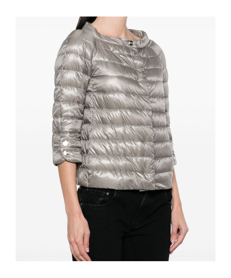 Shop Herno Quilted Jacket In Gray