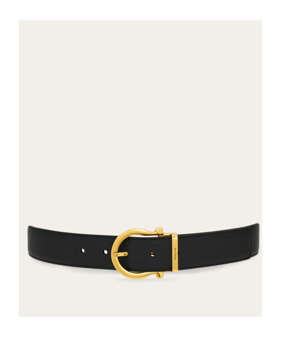 Ferragamo Reversible And Adjustable Gancini Belt In Multi