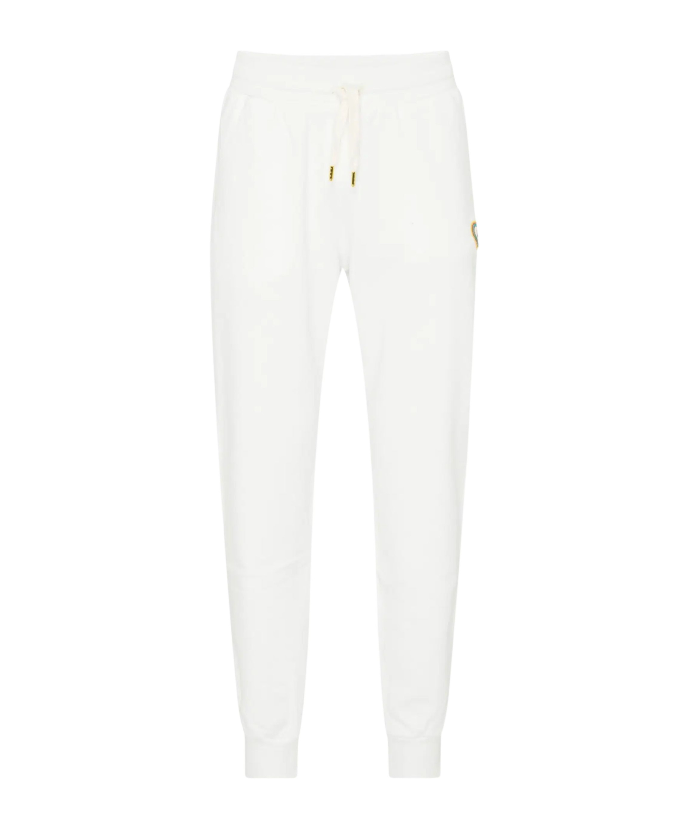 Casablanca Heart Patch Sweatpant Elastic Waistband In White