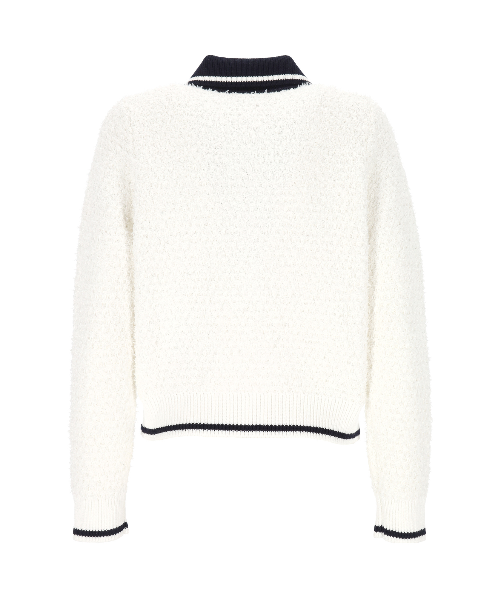 Gucci Cardigan In Misto Cotone Stretch Bianco  Donna In White