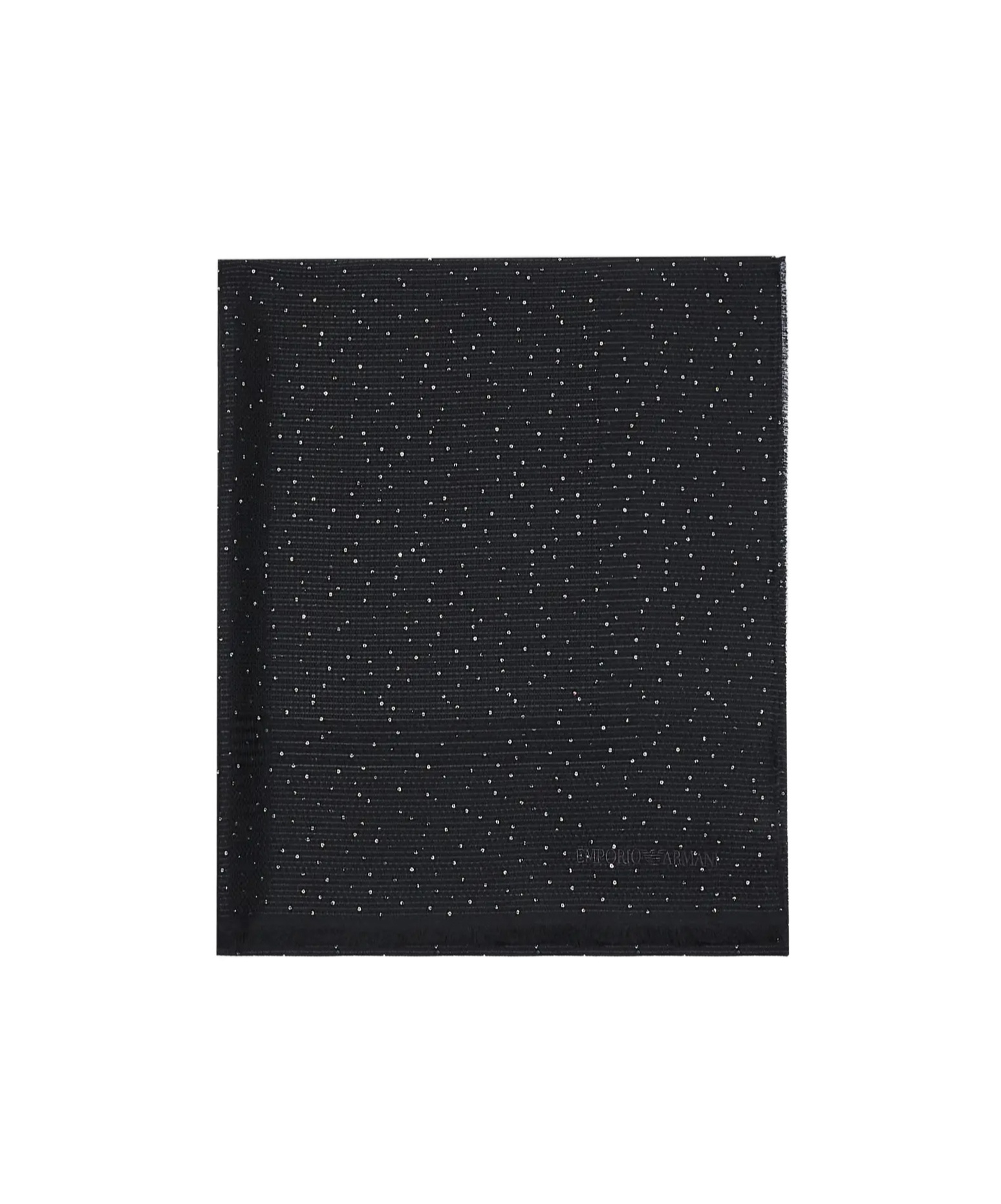 Emporio Armani Sequin-embellished Scarf In Black