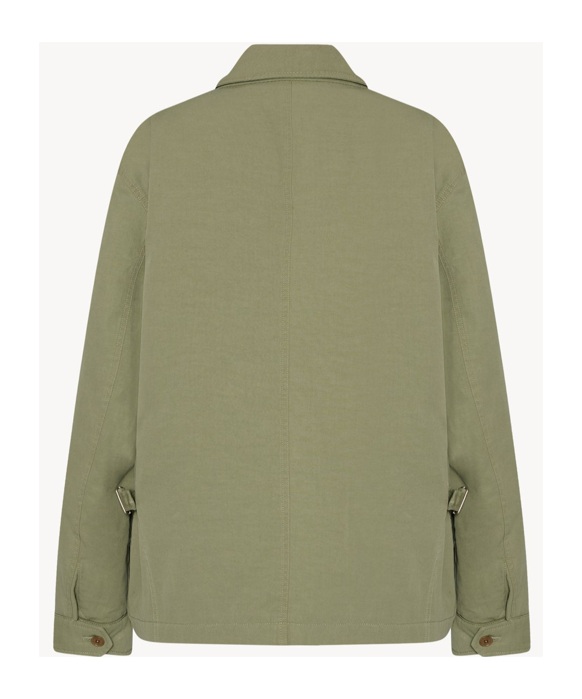 The Row Justo Gabardine Down Field Jacket In Green