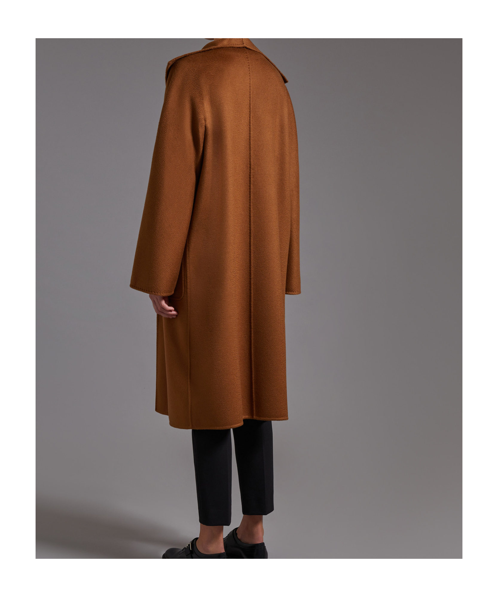 Max Mara Vertical Collar Double-sided Cashmere Coat