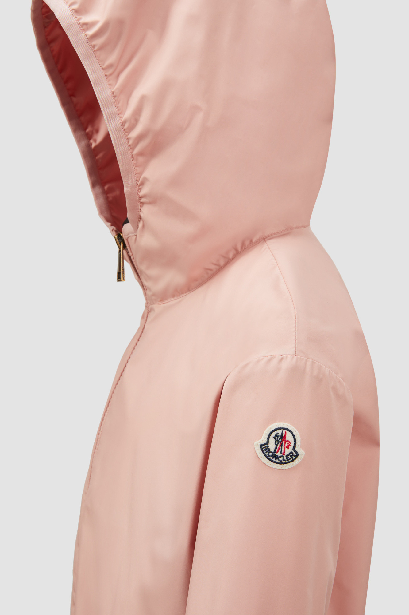 Moncler Fegeo Hooded Jacket In Nude
