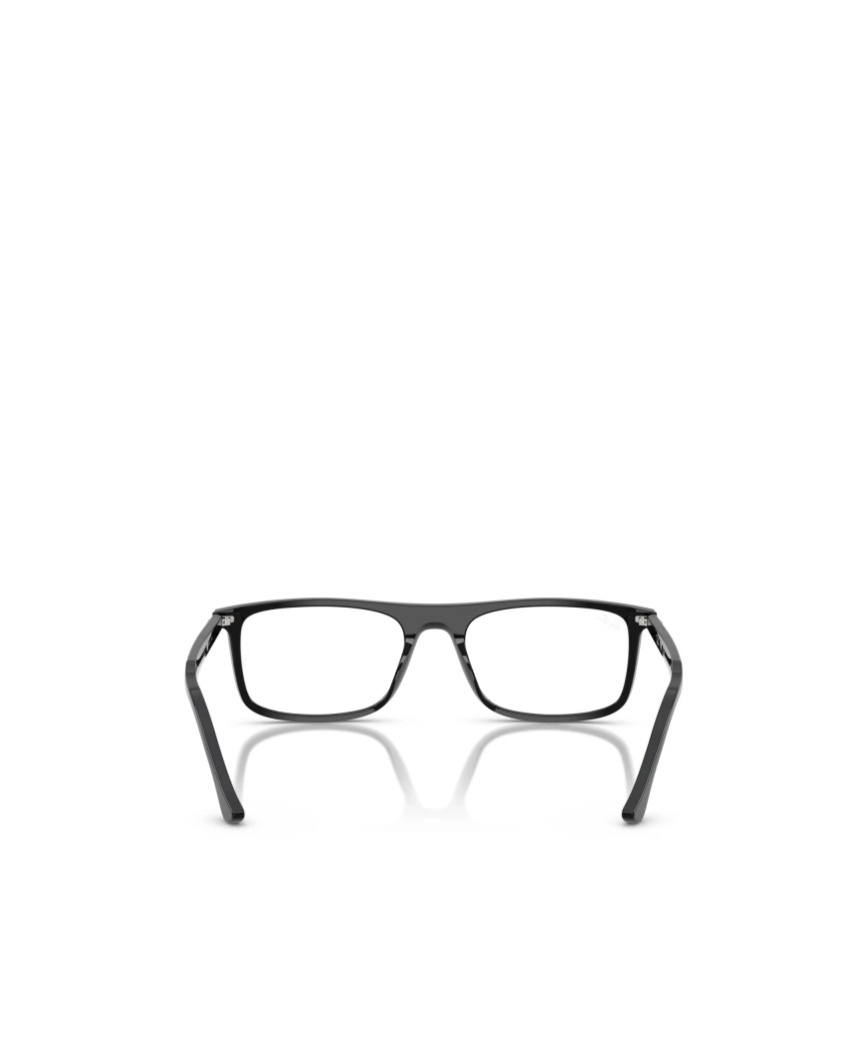 Ray Ban Geometric Frame Plain Mirror In Black