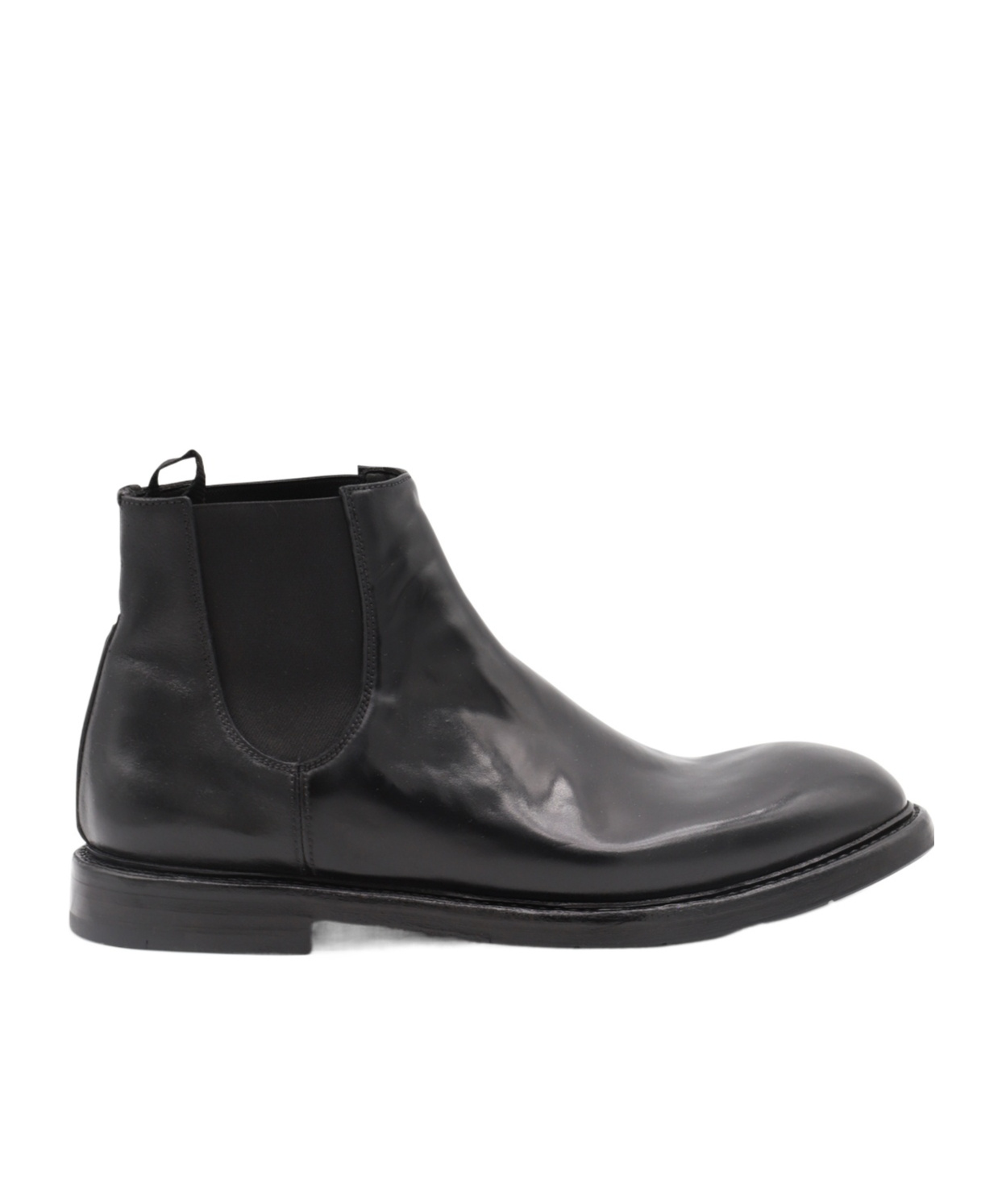Premiata Leather Chelsea Boots In Black