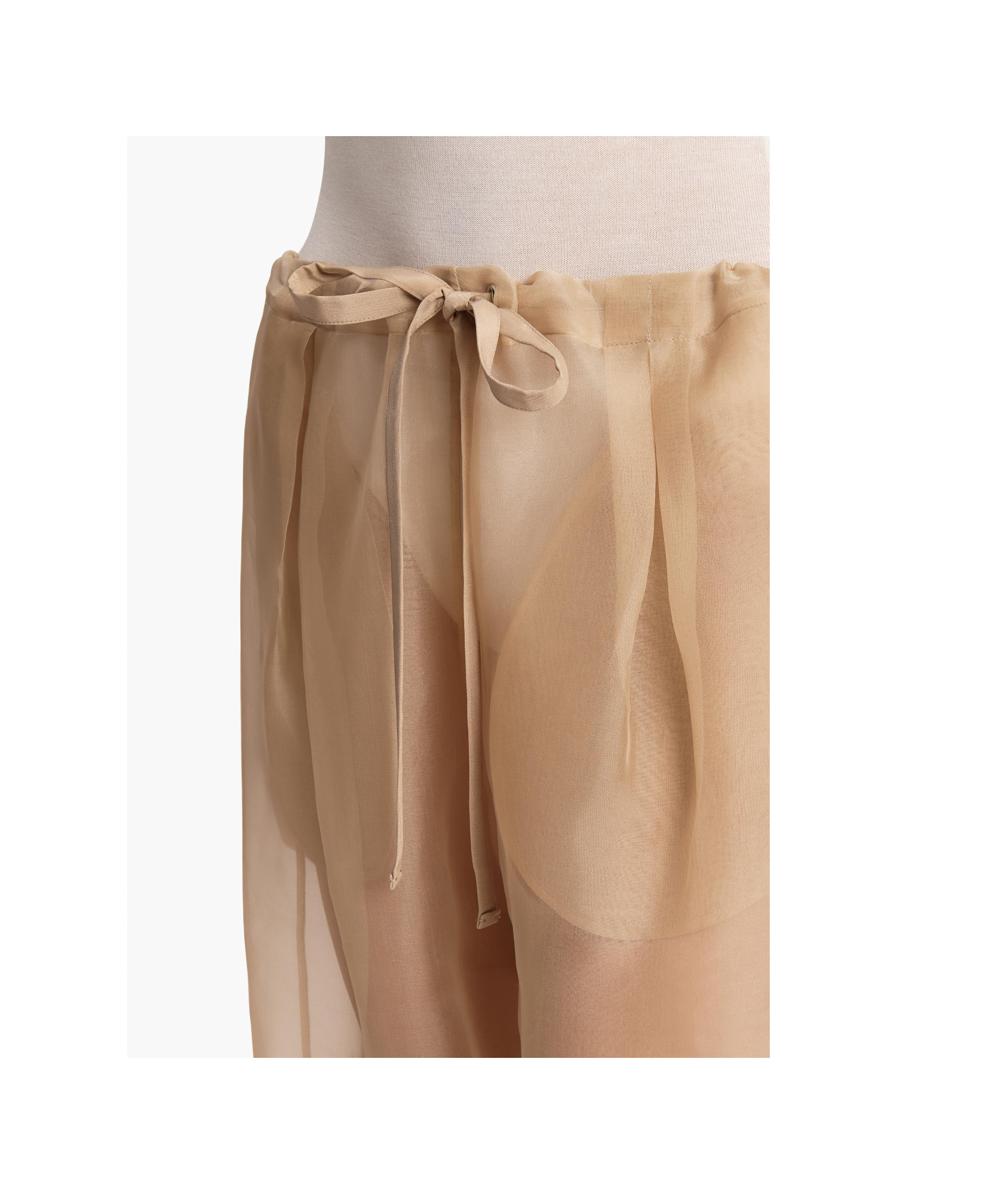 Khaite Drawstring Casual Pants In Nude