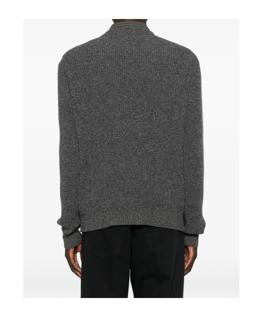 Roberto Collina Crew Neck Long-sleeved Sweater In Gray