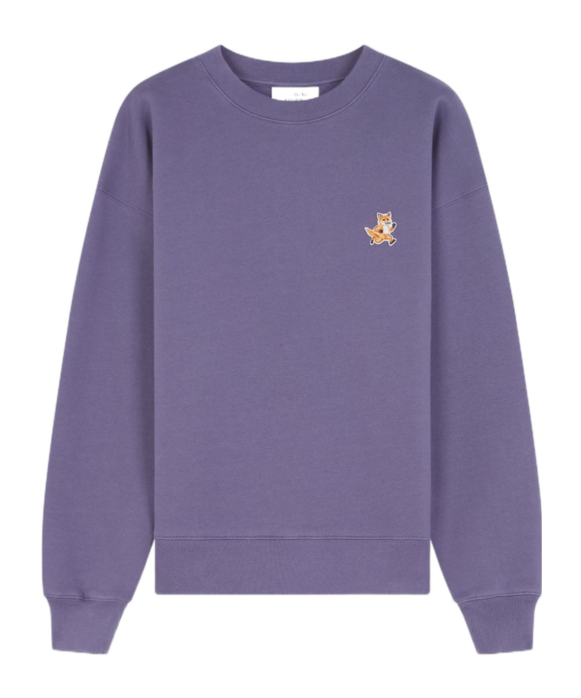 Maison Kitsuné Speedy Fox Patch Comfort Hoodie In Purple