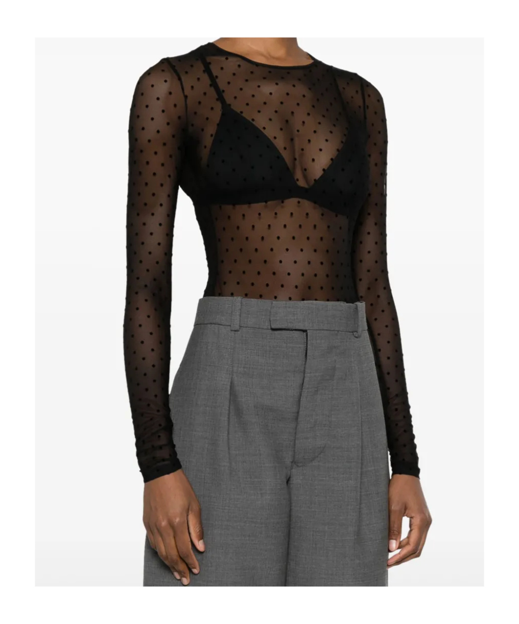 Shop Wardrobe.nyc Polka-dot Bodysuit
