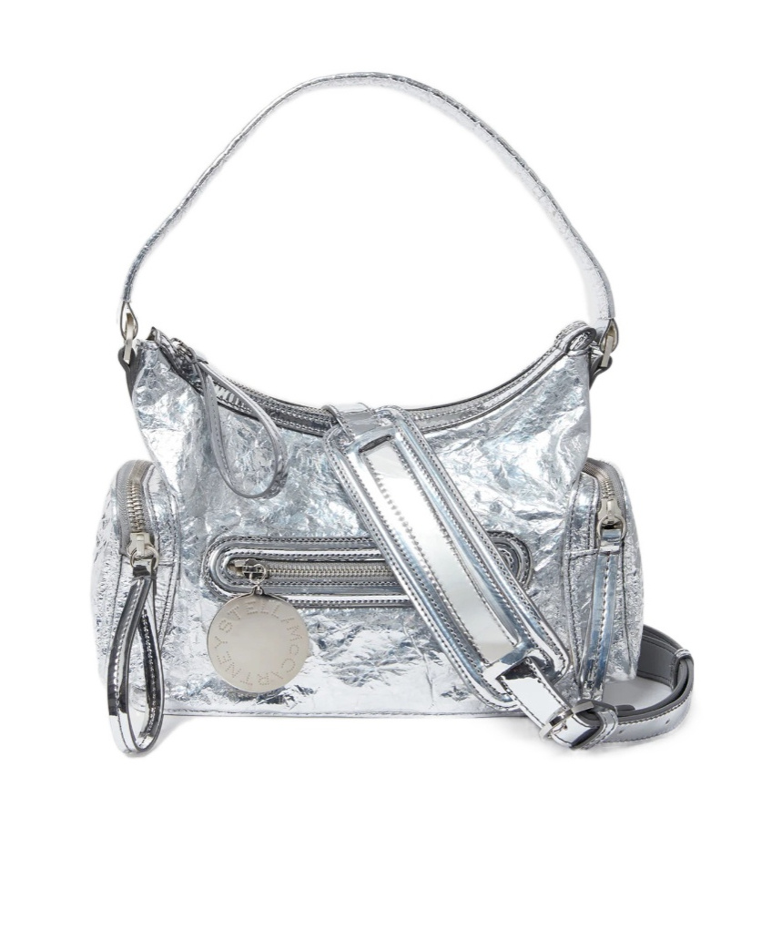 Stella Mccartney Dartmoor Crossbody Bag In Silver