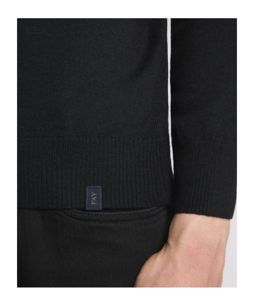 Fay Turtleneck Sweater In Black
