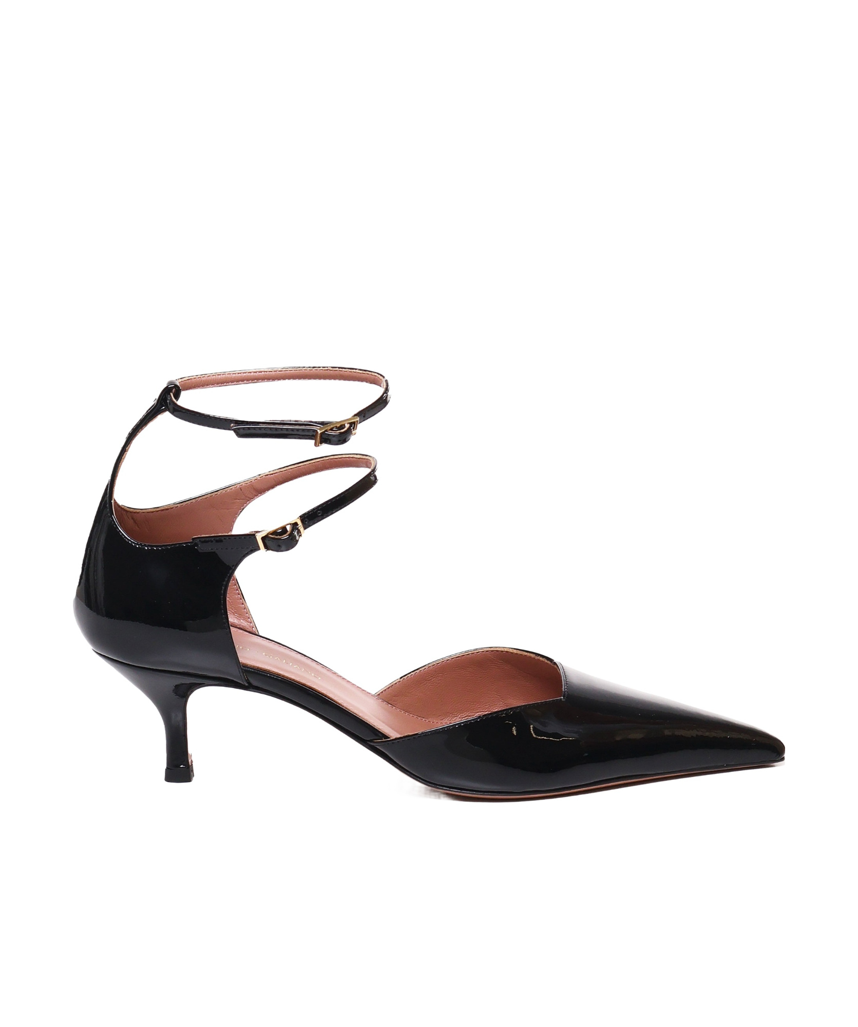 Giuliano Galiano 30mm Double-strap Pointed Pumps In Black