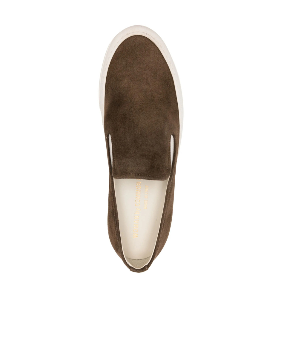 Common Projects Round Toe Flat Shoes In White
