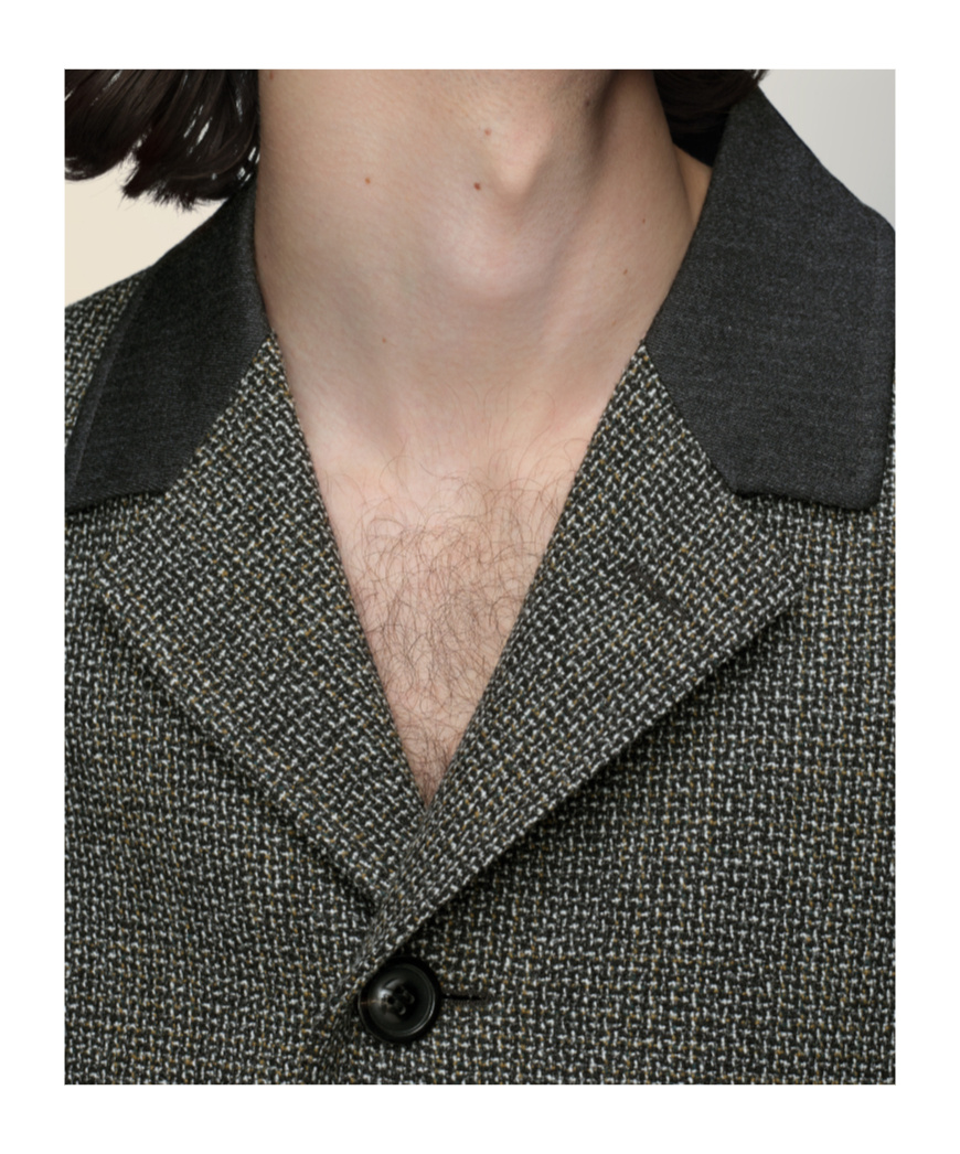 Maison Margiela Wool Coat In Brown