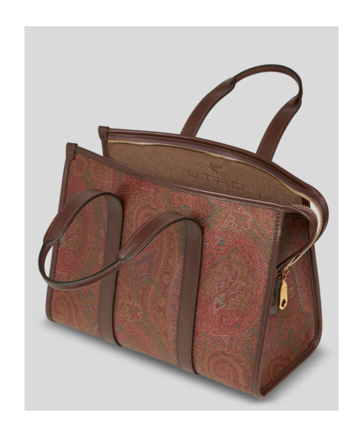 Etro Medium Bauletto Arnica Tote Bag In Brown