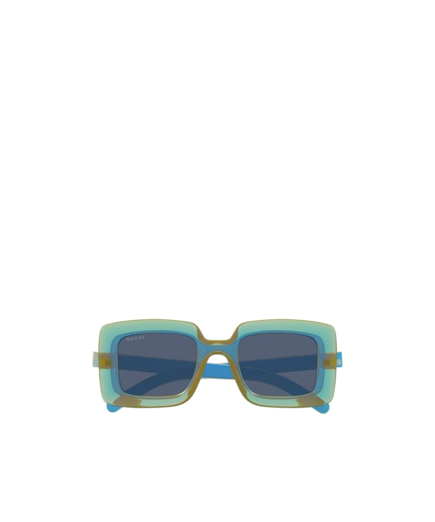 Gucci Oversized Rectangle Plastic Sunglasses In Gray