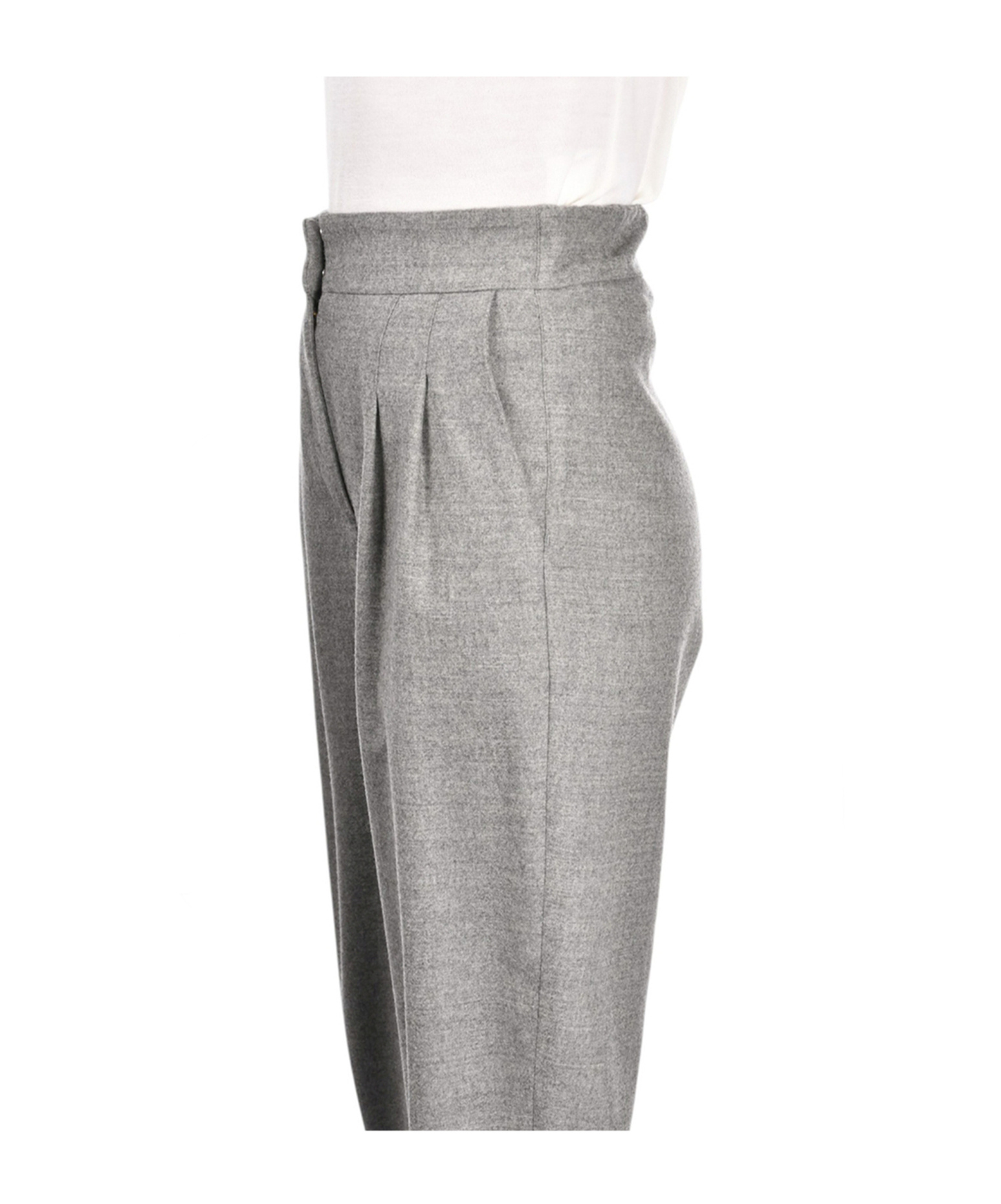 Gran Sasso Pleated Trousers In Gray