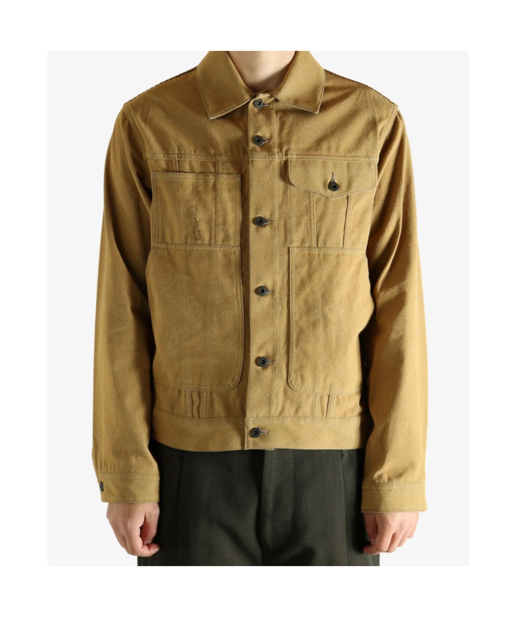 Junya Watanabe Button-down Long-sleeved Casual Jacket In Brown
