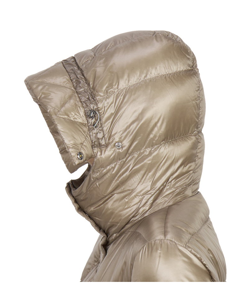 Herno Hooded Down Jacket In Brown