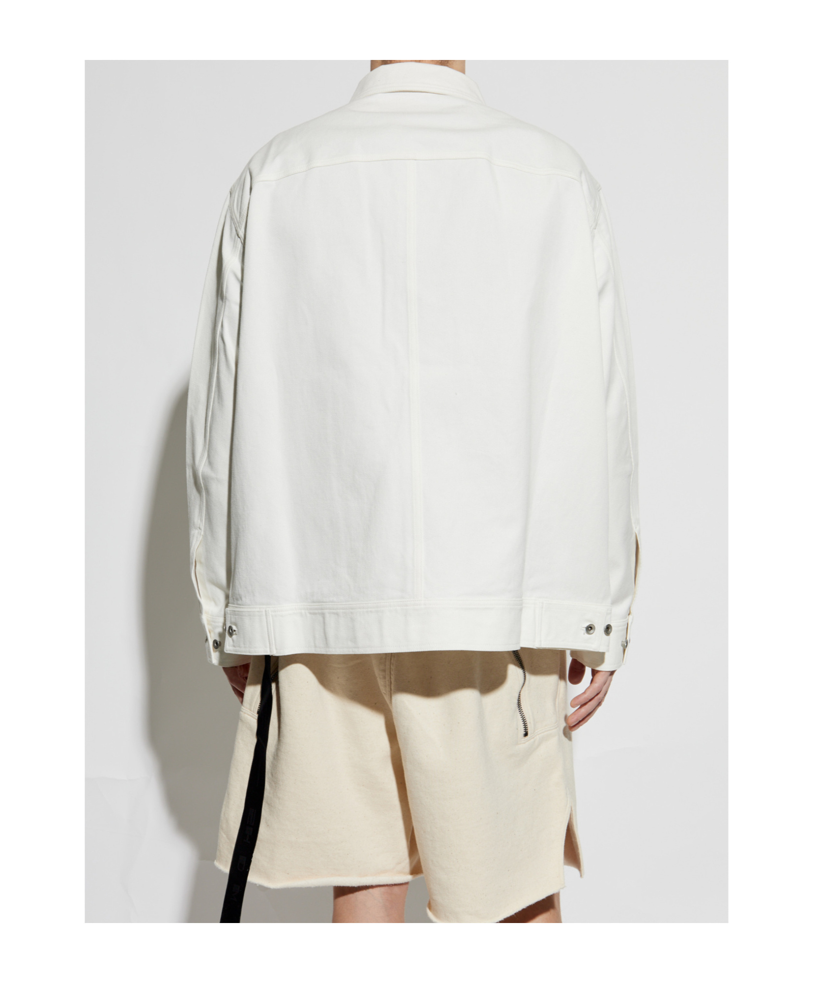 Rick Owens Drkshdw Blanco Chaqueta Vaquera In White
