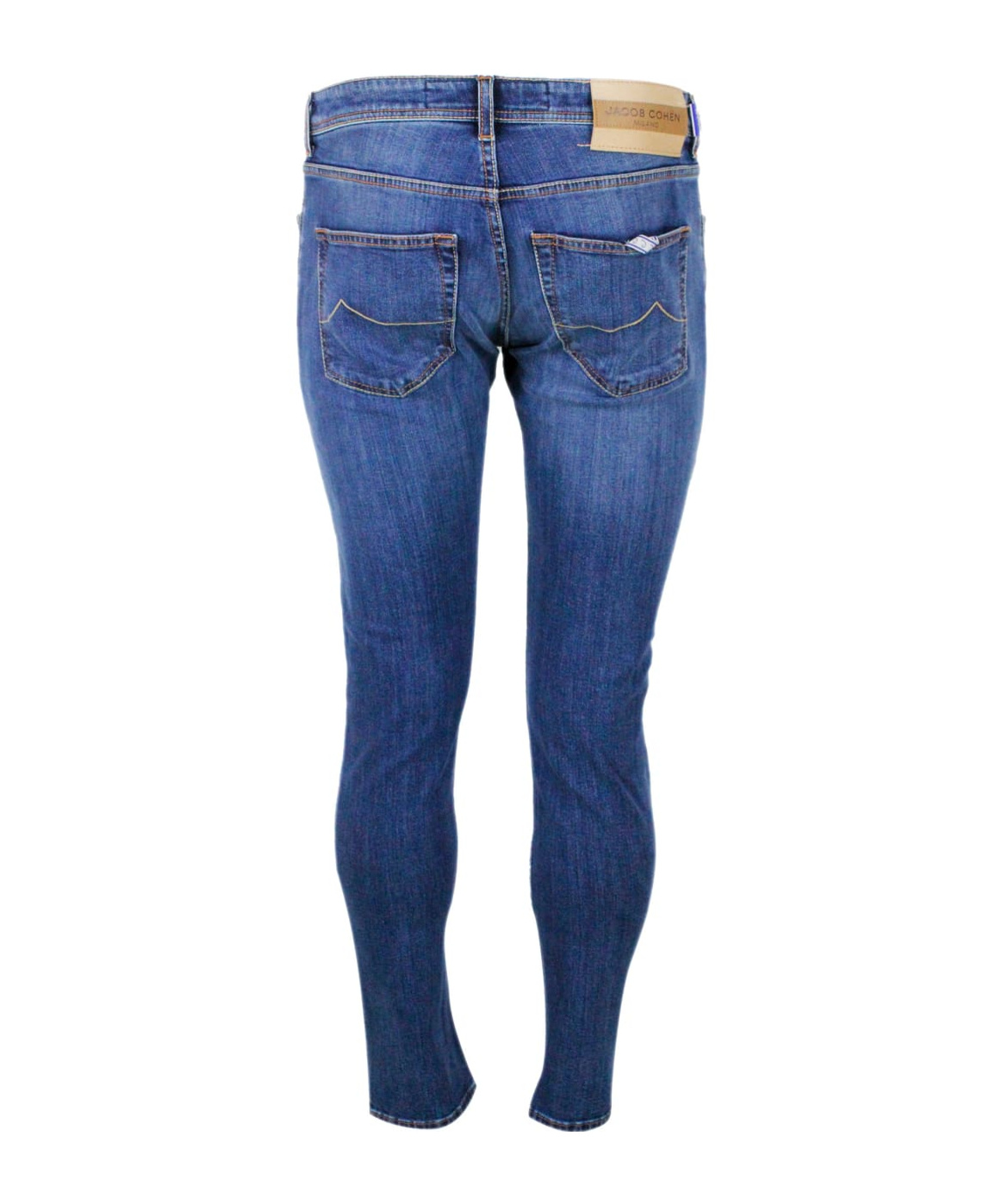Jacob Cohen Nick Slim J622 Luxury Edition Denim Trousers In Soft Stretch Denim With 5 Pockets With Closure Butto In Blue