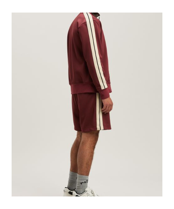 Palm Angels Long-sleeved Sports Jacket In Brown