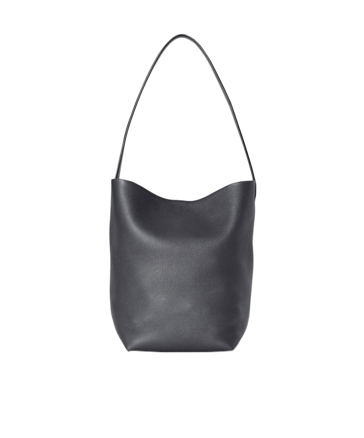 The Row Hook Ns Large Leather Tote Bag In Black