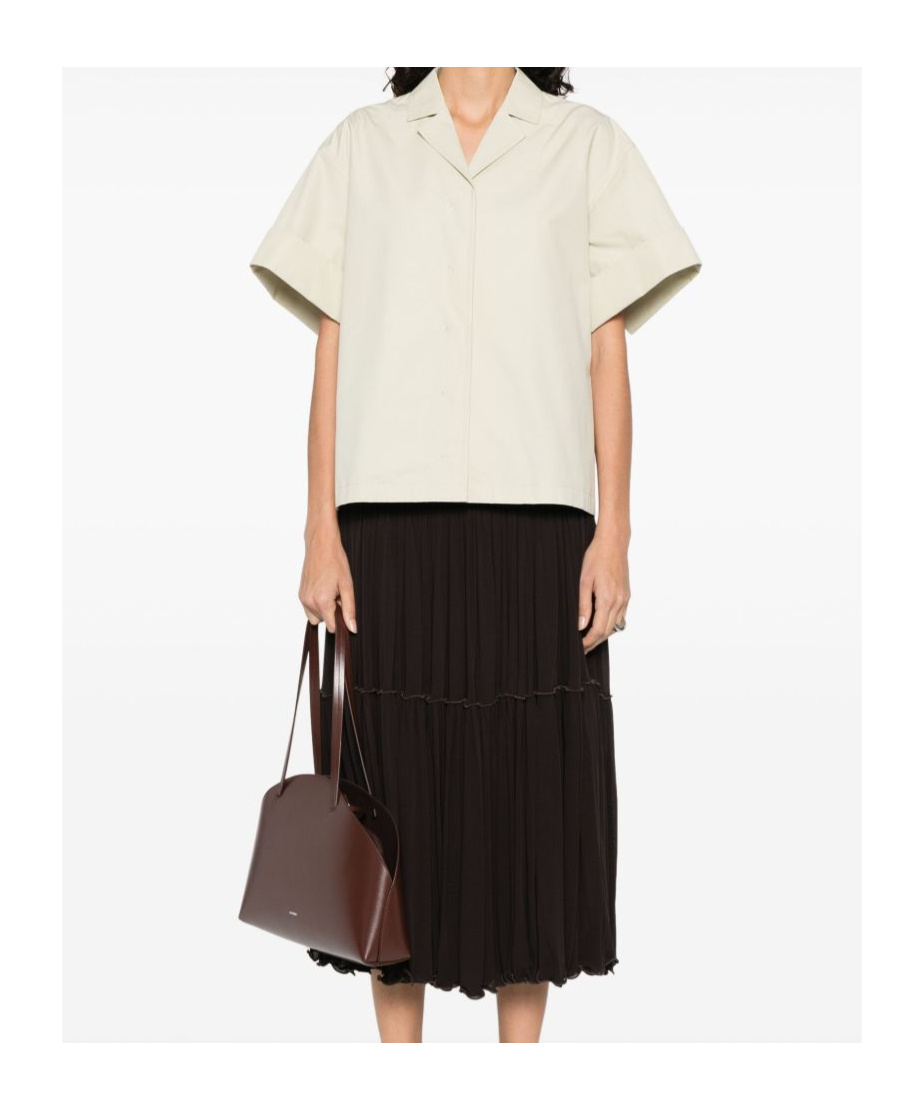 Jil Sander Cotton Shirt In Neutral