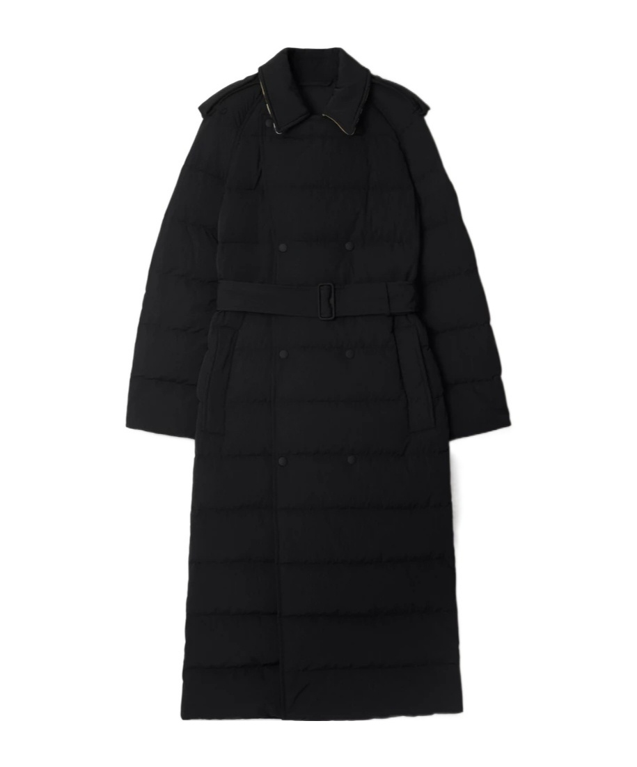 Shop Burberry Shield-appliquéd Puffer Coat In Black