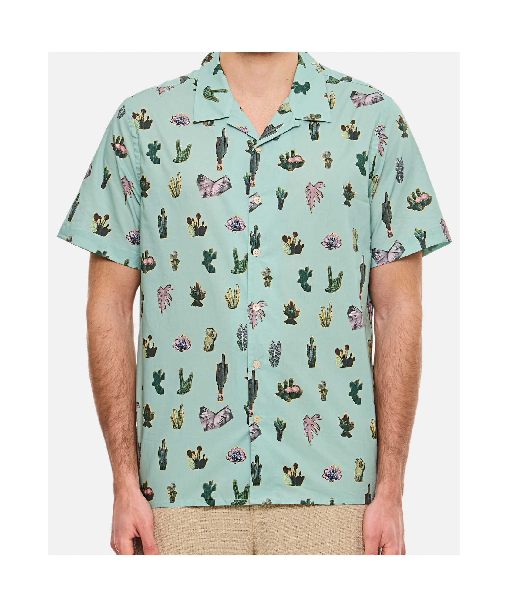Ps By Paul Smith Ps Paul Smith Printed Shirt In White