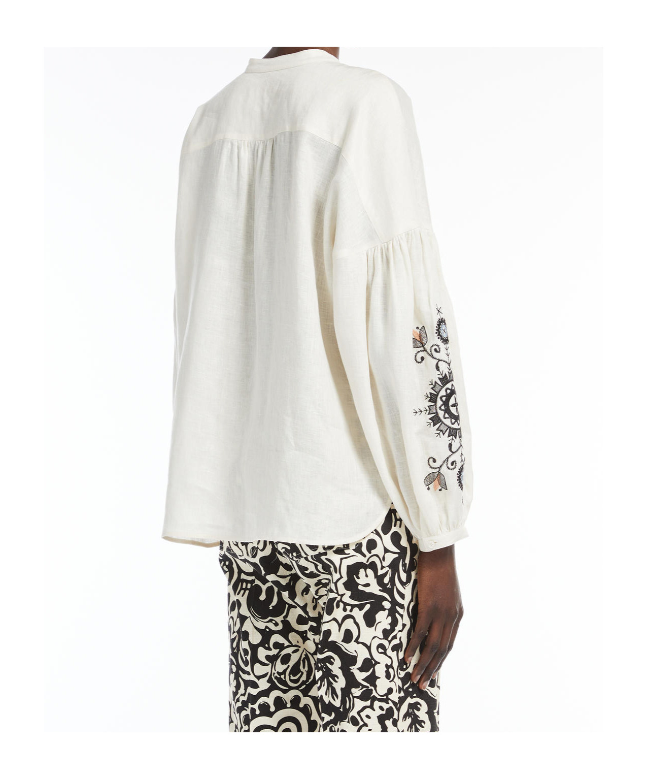 Weekend Max Mara Women's Ilex Shirt Beige | Size 38 | 2515111122600022 In White