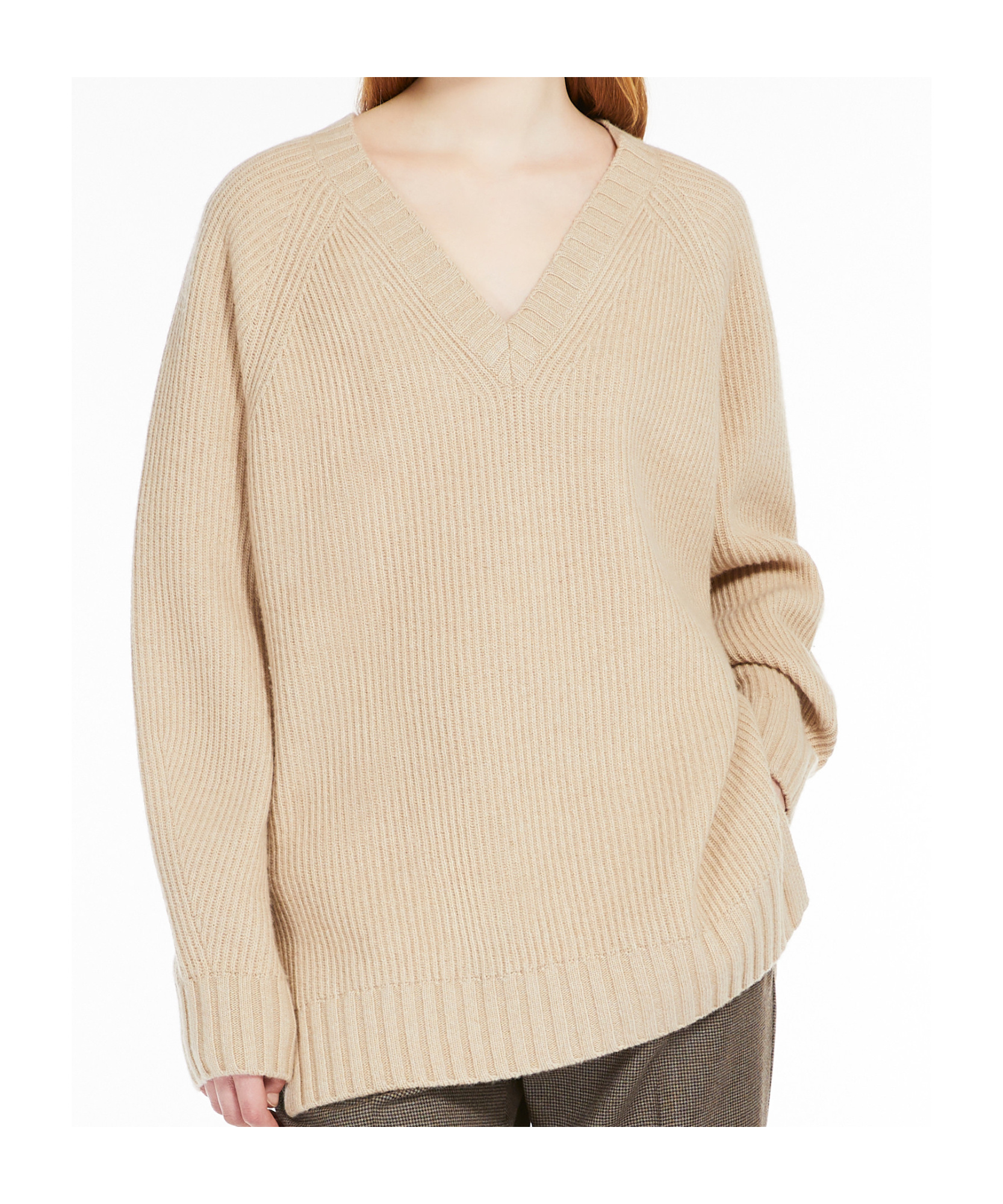 WEEKEND MAX MARA WEEKEND MAX MARA V-NECK LONG-SLEEVED JUMPER 