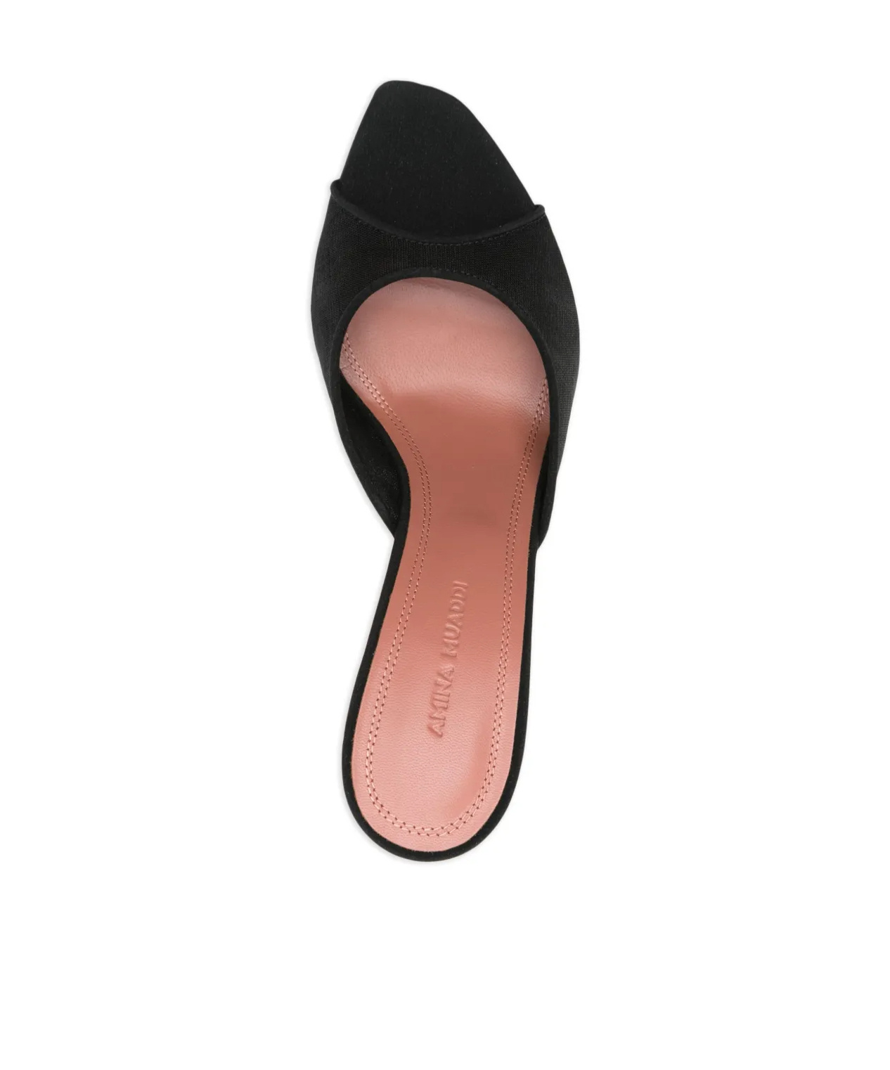 Amina Muaddi 100mm Peep-toe Sandals In Black
