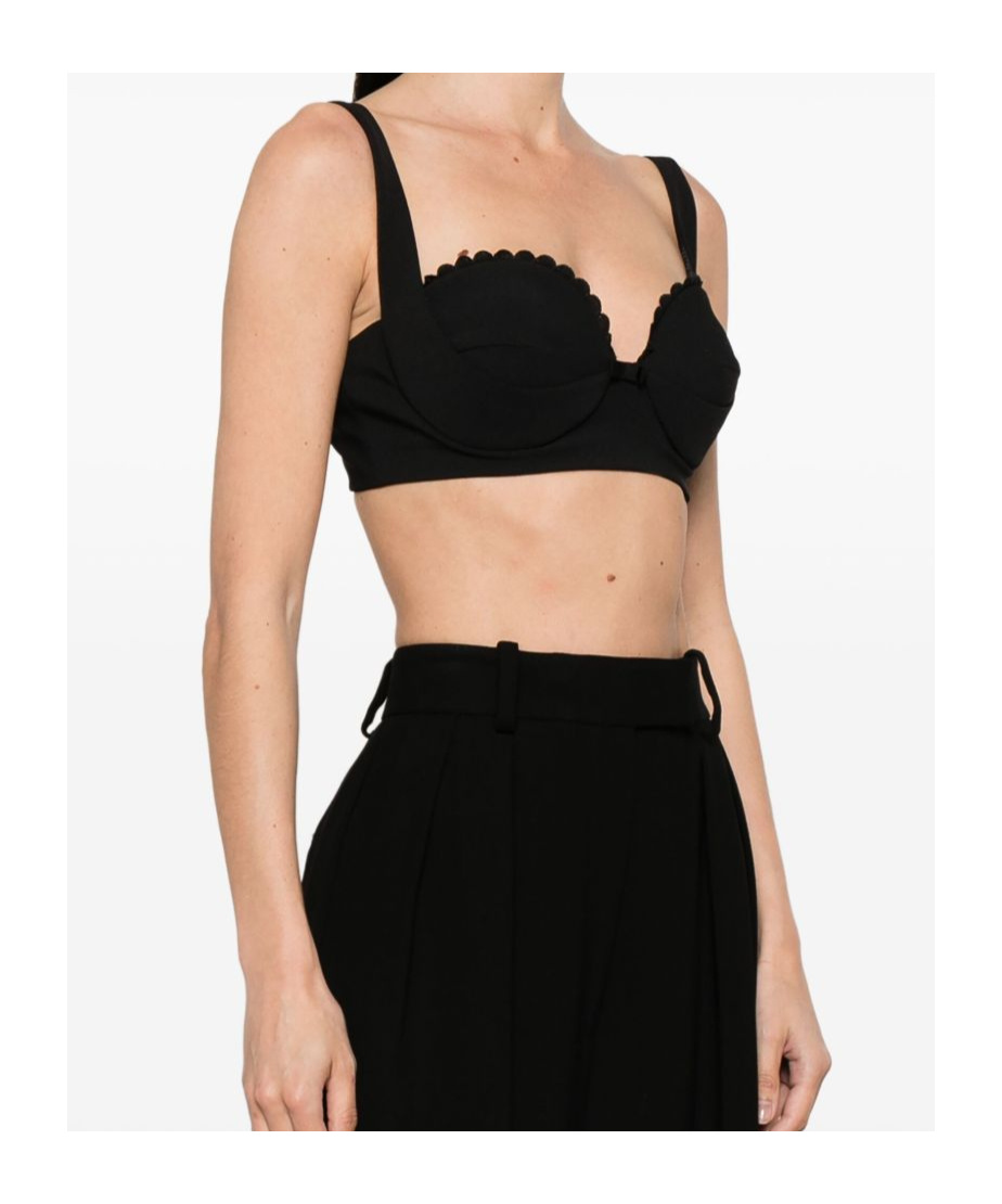 Elisabetta Franchi Balcony Top Tops Black In Black