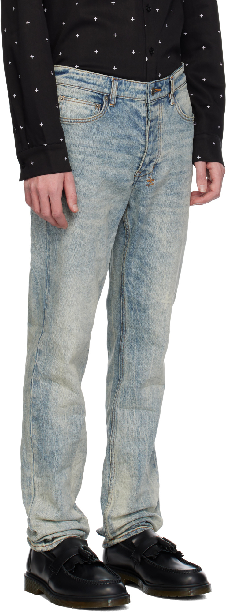 KSUBI DENIM TROUSERS WITH BELT LOOPS