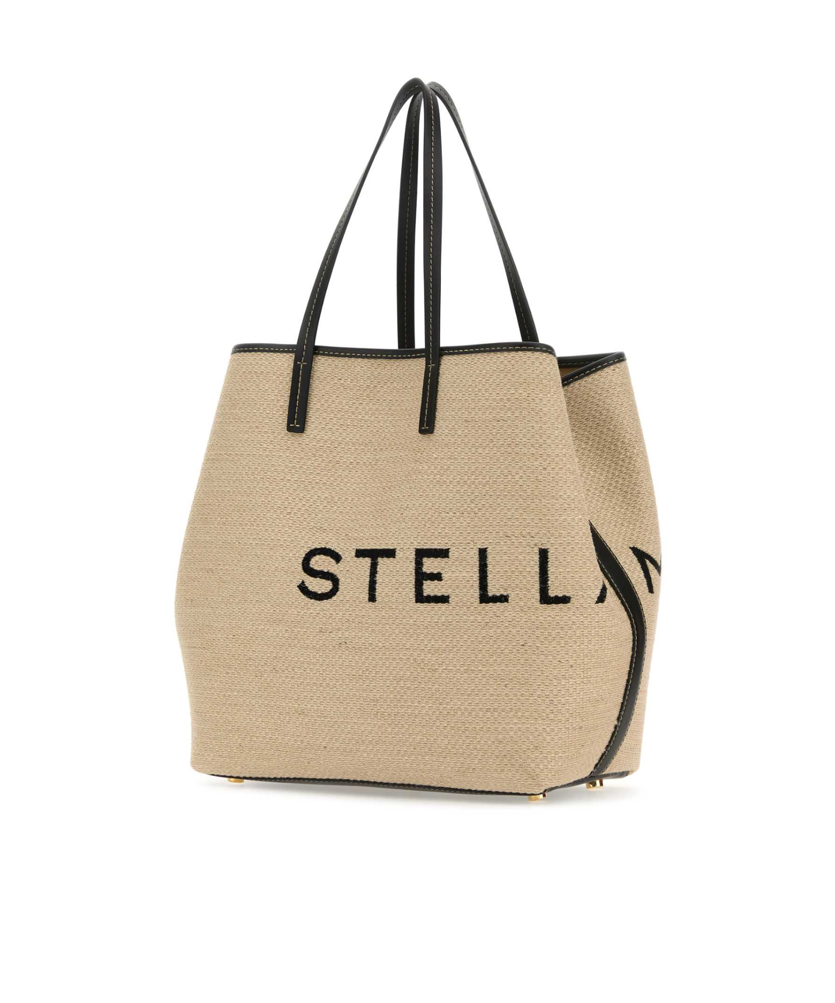 Stella Mccartney Jacquard-logo Tote Bag In Nude